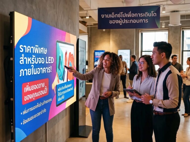 จอ LED Display Indoor ราคาพิเศษ เพิ่มยอดขายผู้ประกอบการยุคใหม่