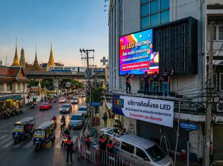 ติดตั้งจอ LED กรุงเทพและปริมณฑล มั่นใจคุณภาพ บริการหลังการขายเยี่ยม