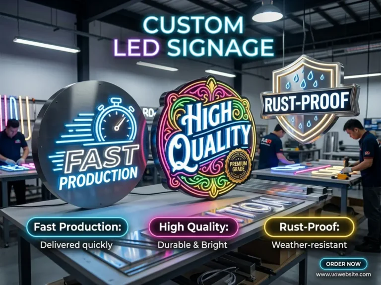 รับทำป้ายตัวอักษรไฟ LED ไม่เป็นสนิม ผลิตไว คุณภาพสูง